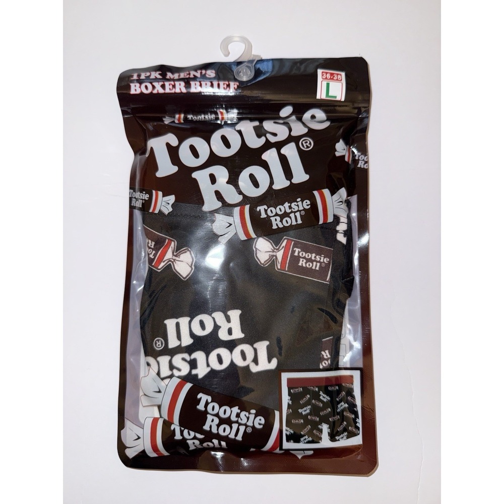 Tootsie Roll Candy Novelty Boxer Briefs Men's Size L 36-38 NWT